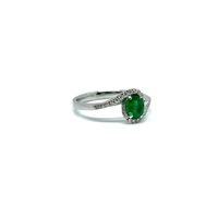 Ring Golay Woman in White Gold Smeraldo 0.63 Ct ACL014WDISM - ACL014WDISM